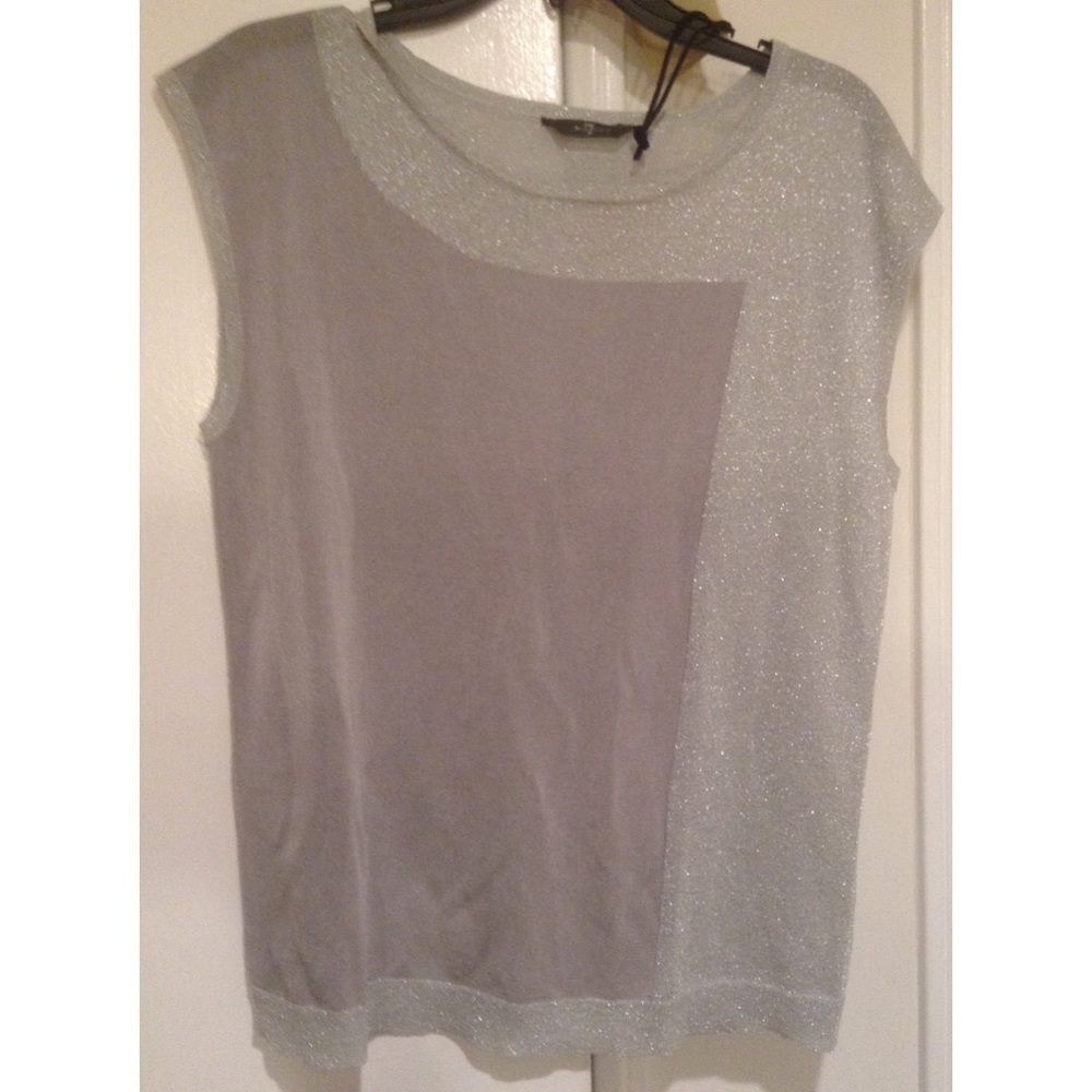 💕7 FOR ALL MANKIND💕 Silver Blouse Top